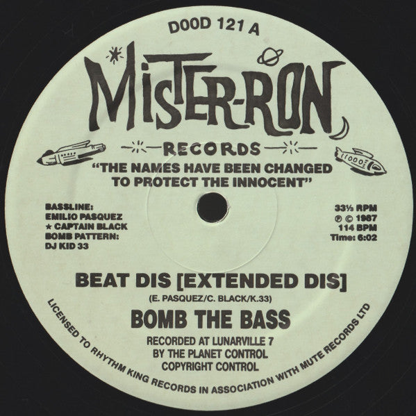 Bomb The Bass : Beat Dis (12", Gre)