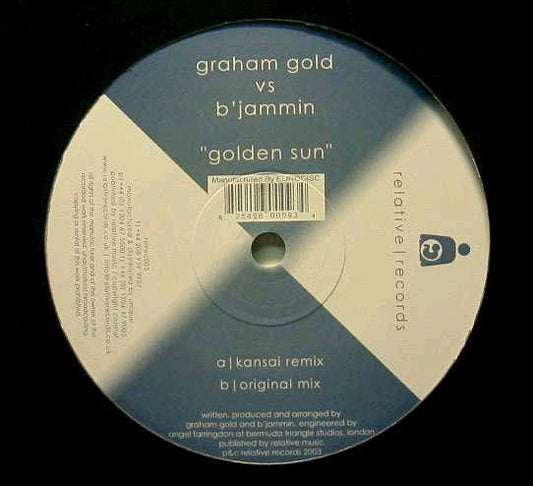 Graham Gold Vs B'Jammin : Golden Sun (12")