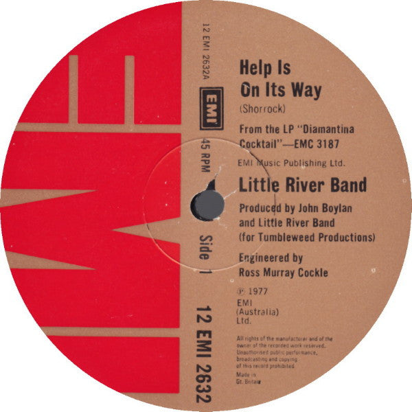 Little River Band : Help Is On It's Way (12")
