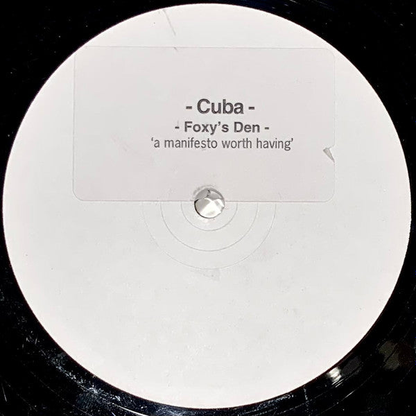 Cuba : Fiery Cross / Foxy's Den (12", Promo, W/Lbl)