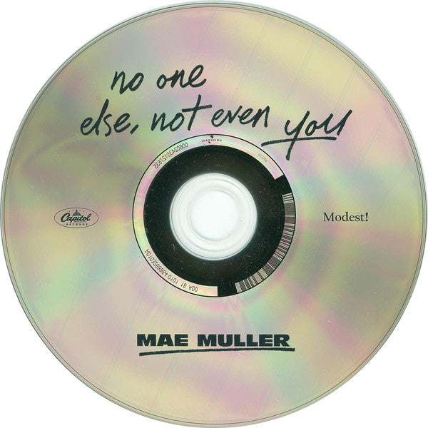 Mae Muller : No One Else, Not Even You (CD, EP)