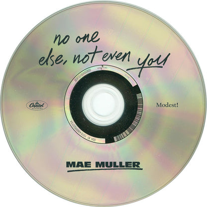 Mae Muller : No One Else, Not Even You (CD, EP)