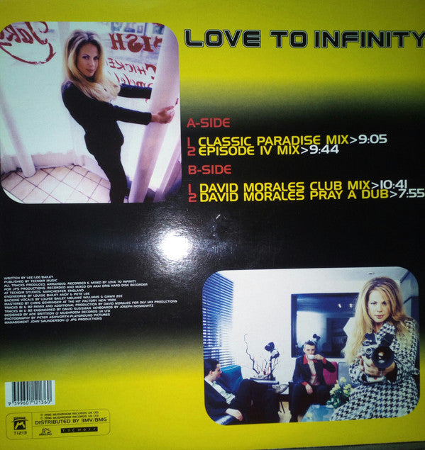 Love To Infinity : Pray For Love (12", Single)