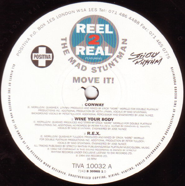 Reel 2 Real Featuring The Mad Stuntman : Move It! (2xLP, Album)