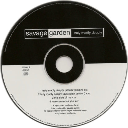 Savage Garden : Truly Madly Deeply (CD, Single)