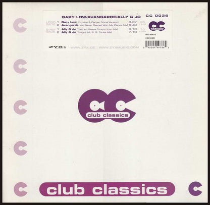 Gary Low / Avantgarde / Ally & Jo : Club Classics 36 (12")