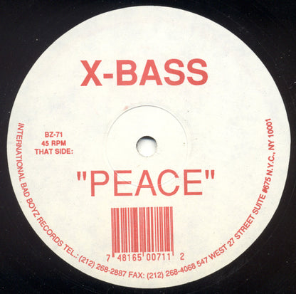 X-Bass : Peace (12")