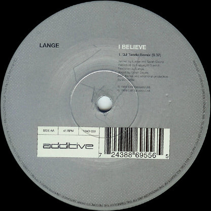 Lange : I Believe (12", Single)