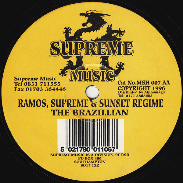 Ramos, Supreme & Sunset Regime : Gel On . . . Boops! / The Brazillian (12")