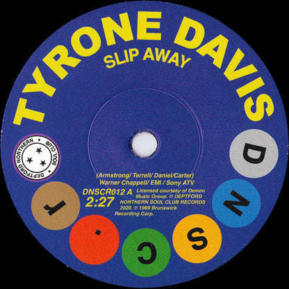 Tyrone Davis / Gene Chandler : Slip Away / There Was A Time (7", Single)