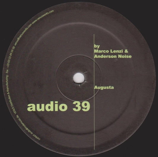 Marco Lenzi & Anderson Noise : Augusta (12")