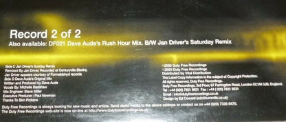 Dave Aude* : I Can't Wait (Record 2) (12")