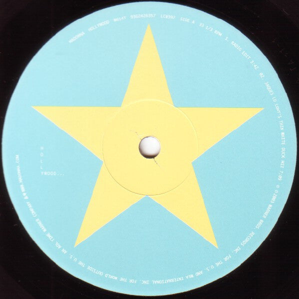 Madonna : Hollywood (12", Single, M/Print)