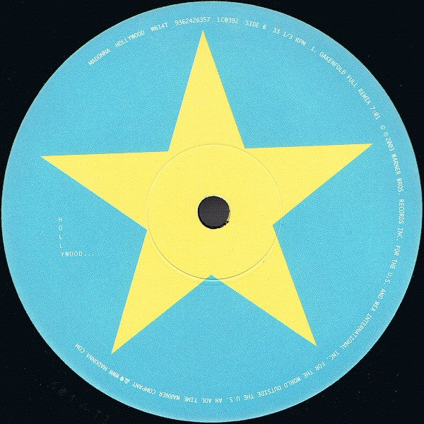 Madonna : Hollywood (12", Single, M/Print)