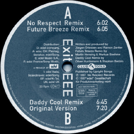 Exit EEE : Epidemic (The Remixes) (12")