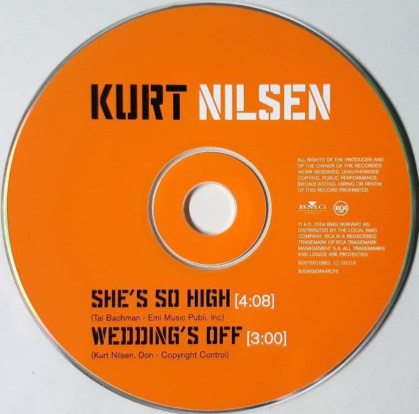 Kurt Nilsen : She's So High (CD, Single)