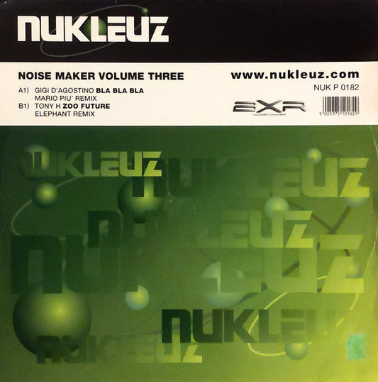 Gigi D'Agostino / Tony H : Noise Maker Volume Three (12", Comp)