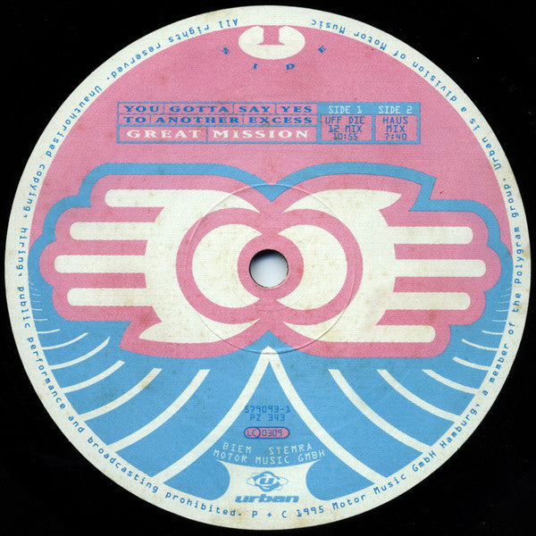 Jam & Spoon's* Hands On Yello : You Gotta Say Yes To Another Excess- Great Mission (12")
