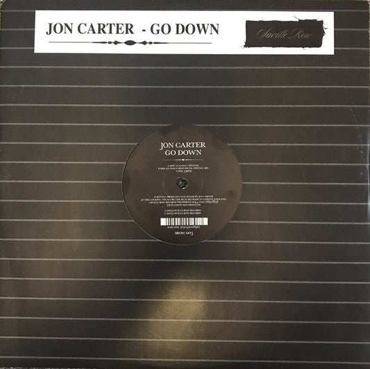 Jon Carter : Go Down (12")