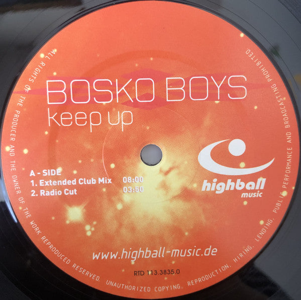 Bosko Boys : Keep Up (12")