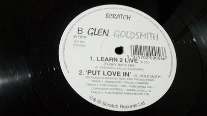 Glen Goldsmith : Learn 2 Live (12")