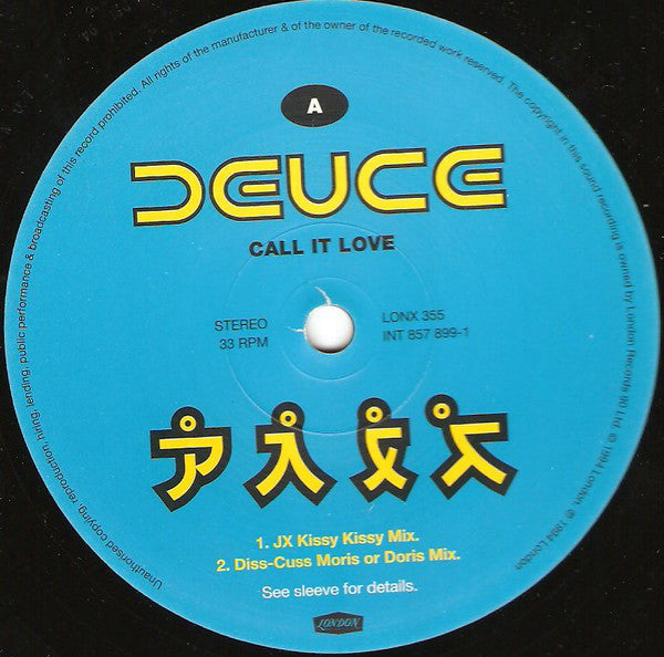 Deuce : Call It Love (12")