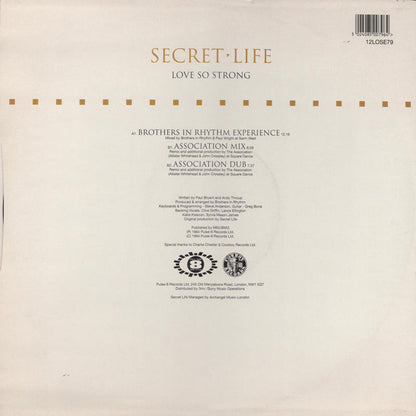 Secret Life : Love So Strong (12", Single)