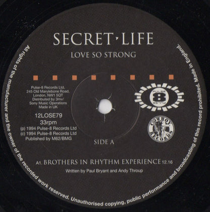 Secret Life : Love So Strong (12", Single)