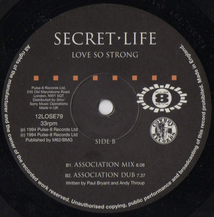 Secret Life : Love So Strong (12", Single)