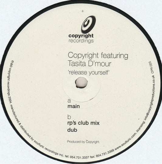 Copyright Featuring Tasita D'Mour : Release Yourself (Part One) (12", TP)