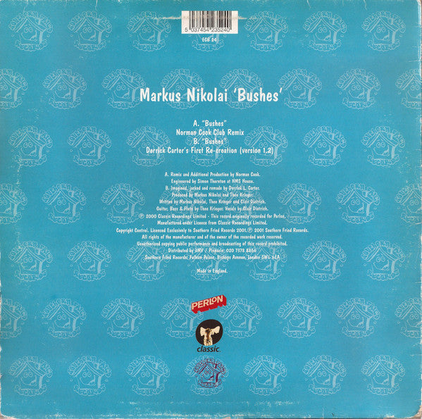 Markus Nikolai : Bushes (12")