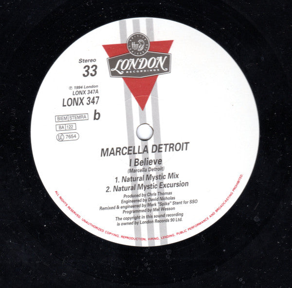 Marcella Detroit : I Want To Take You Higher / I Believe (12")