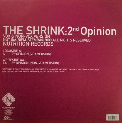 The Shrink : 2nd Opinion (12")