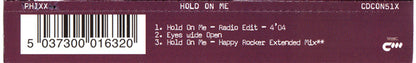 Phixx : Hold On Me (CD, Single, CD2)