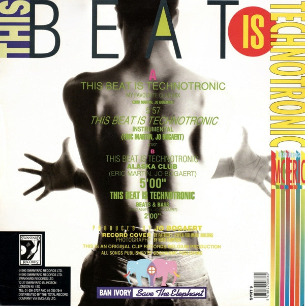 Technotronic Featuring MC Eric : This Beat Is Technotronic (12")