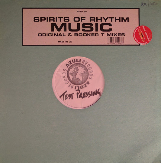 Spirits Of Rhythm : Music (Original & Booker T Mixes) (12", S/Sided, TP, W/Lbl)