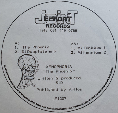 Xenophobia : The Phoenix (12", W/Lbl, Sti)