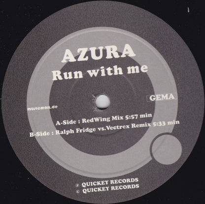 Azura : Run With Me (12", Single)