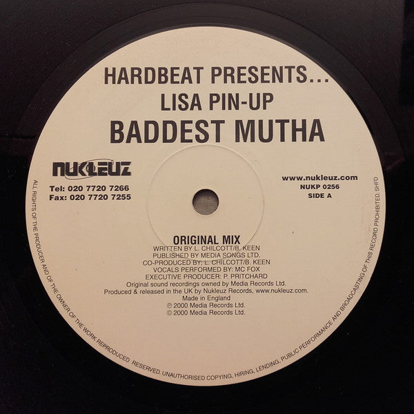 Hardbeat Presents... Lisa Pin-Up : Baddest Mutha (12")