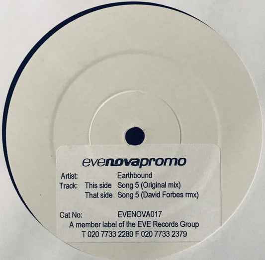 Earthbound : Song 5 (12", Promo, W/Lbl, Sti)