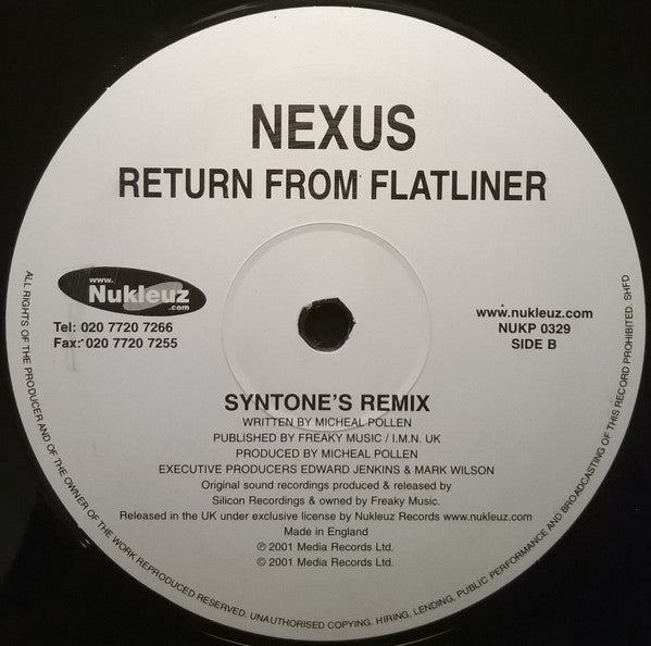 Nexus : Return From Flatliner (12")