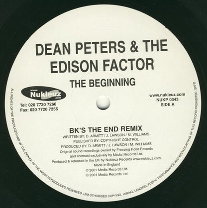 Dean Peters & The Edison Factor : The Beginning (12")