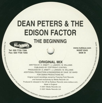Dean Peters & The Edison Factor : The Beginning (12")