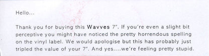 Wavves : So Bored (7", Single, Ltd)