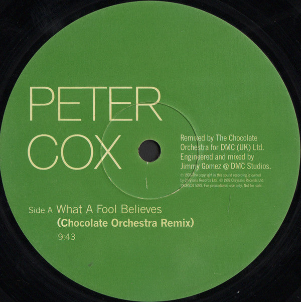 Peter Cox : What A Fool Believes (12", Promo)