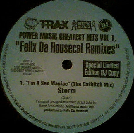Storm* / The Music Choir / Freedom : I'm A Sex Maniac / Get Down To Love / Love Don't Come Easy (Felix Da Housecat Remixes) (12", Comp, Ltd, Promo)