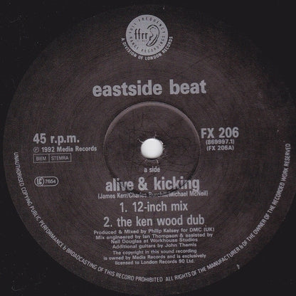 East Side Beat : Alive & Kicking / Ride Like The Wind (12")