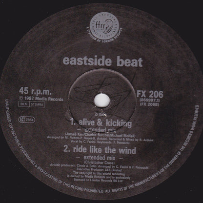 East Side Beat : Alive & Kicking / Ride Like The Wind (12")