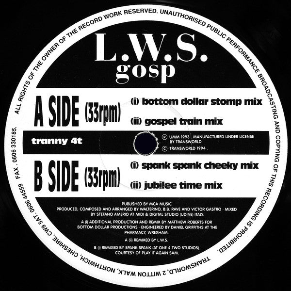 L.W.S. : Gosp (12")