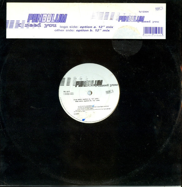 Pendulum : I Need You (12")